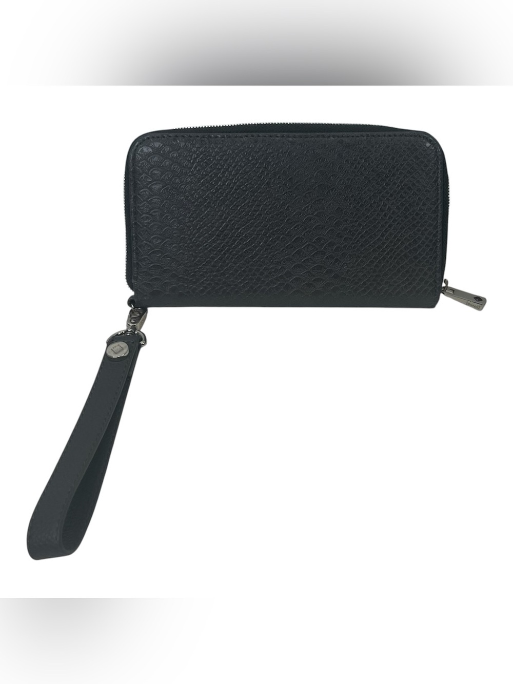 Thirty-One Jewell All About the Benjamins Wallet City Charcoal Gray Faux Snake